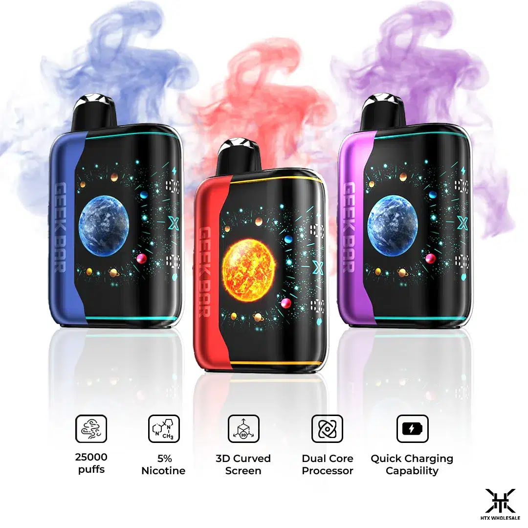 拋棄式電子煙口數與續航真相:12000 到 60000 Puffs 怎麼選|蒸氣船長 6 GEEK BAR Pulse X 25000 Puffs 一次性電子煙